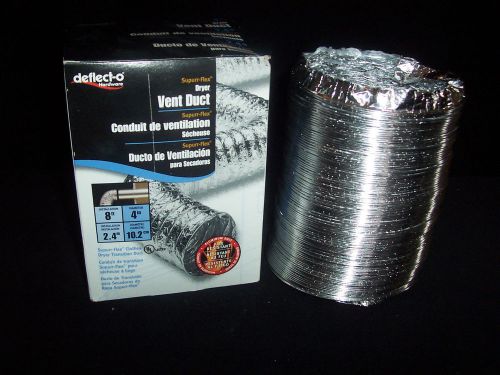 Deflect-o Deflecto Dryer Vent Duct 8 Feet