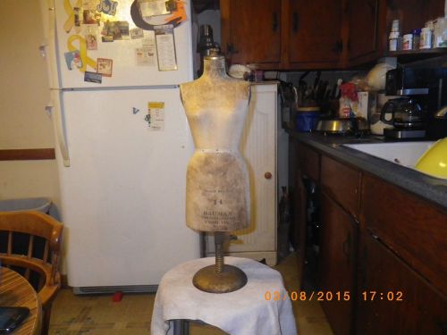 J.R. BAUMAN Normal Model Form Inc NY HALF SCALE DRESS FORM 14 VINTAGE MANNEQUIN