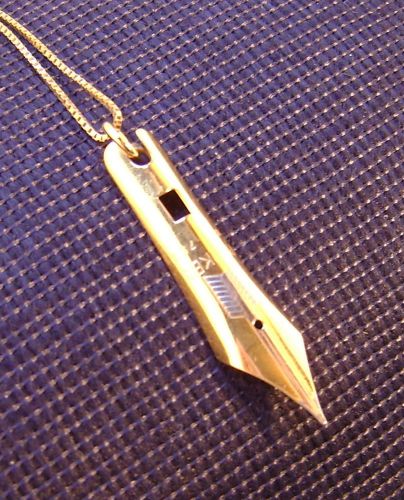 Parker Pen 18k Gold Nib Pendant