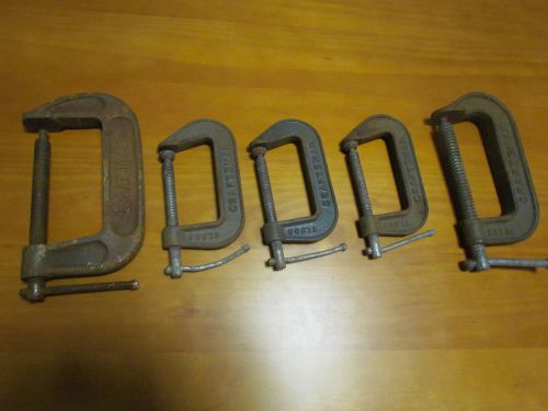 vintage craftsman c-clamps metal woodfabrication antique iron clamp rat rod tool