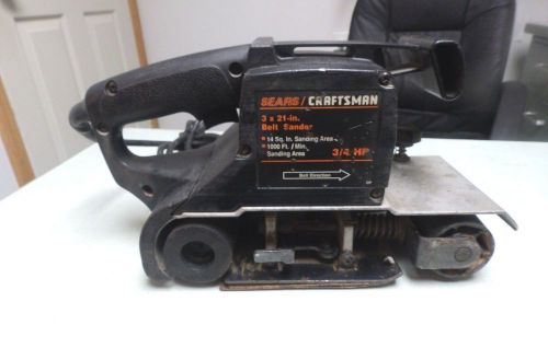 CRAFTSMAN 3&#034; X 21&#034; 5.5 AMP CORDED BELT SANDER #315.117140 FREE SHIPPING