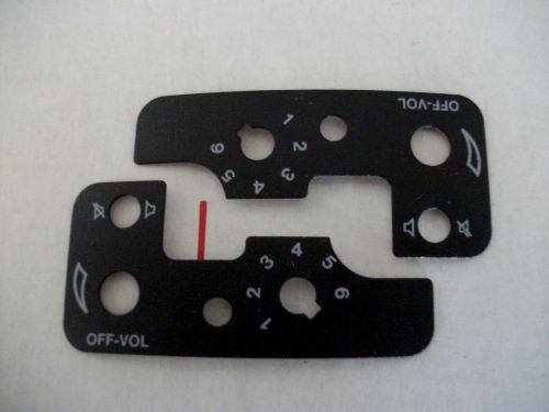 MOTOROLA HT600/1000  NAMEPLATES   ( 2 PCS ) NEW         ( 030915 )