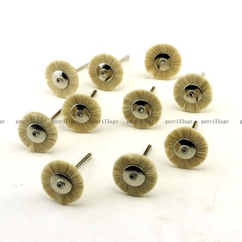 10pcs Wool Brush Flat Shape Polisher For Rotary Tool Deburr Buff Burr Polishing