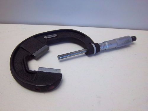 USED STARRETT V ANVIL 1-2&#034; OUTSIDE MICROMETER MODEL 483