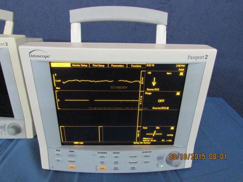 Datascope Passport 2 Monochrome with SPO2 ECG BP