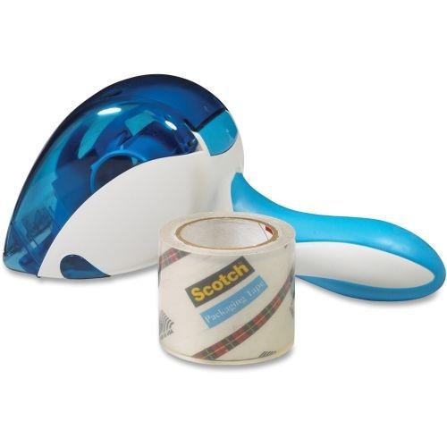 Scotch Easy-Grip Packaging Tape Dispenser -Holds Total 1 Tape -White- MMMDP1000