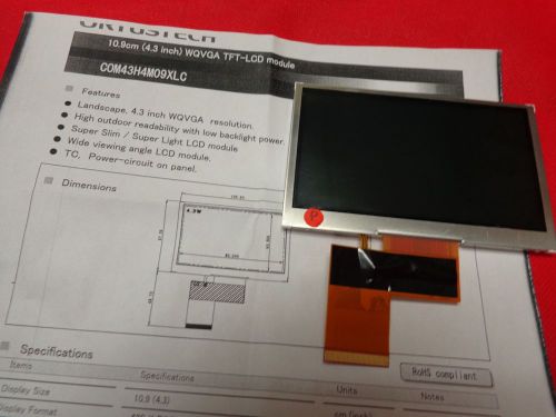 COM43H4M09XLC LCD display screen TFT 4.3 inc WQVGA TFT-LCD Module Landscape