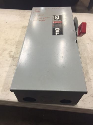 GE HEAVY DUTY 60 AMP 600 VOLT FUSIBLE DISCONNECT FREE SHIPPING