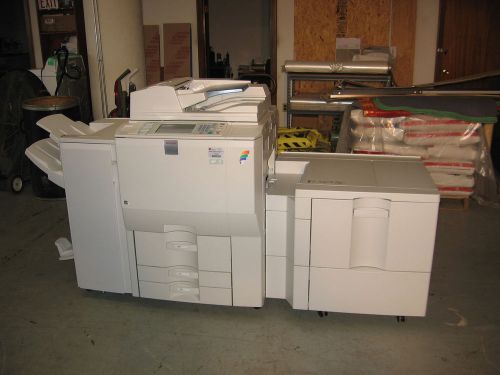 Ricoh Aficio C6501sp color printer/copier w/RIP, LCT &amp; book finisher MINT-LN