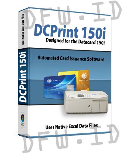 Dcprint 150i card issuance software for datacard 150i embosser topper indenter for sale