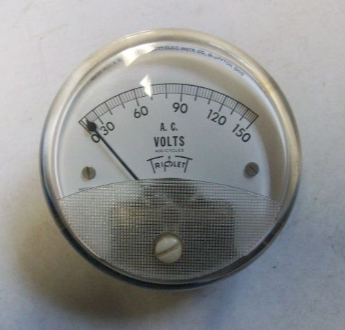 Triplett 0-150vac panel mount voltmeter 400 cycles 231-pl usg for sale