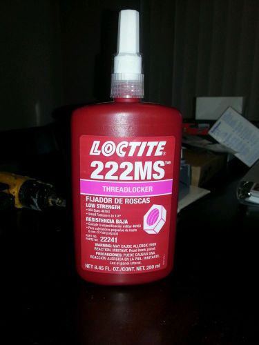 *NEW* Loctite 222 MS 250ML Low Strength Thread Locker  22241 (8.45 OZ)