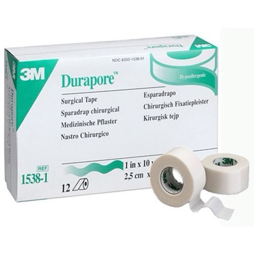 3M Durapore 1&#034; Tape 1538-1 (***Box of 12 rolls***)