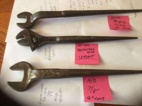 AMERICAN BRIDGE 7/8 16&#034; lIRONWORKER SPUD WRENCH &amp; 2 OTHERS