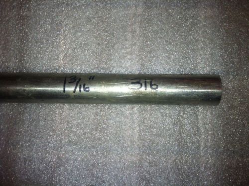 316 Stainless Steel Round Bar 1-3/16&#034; x 8&#034; Long  -  Machine Shop Stock