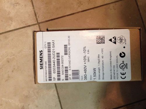 New Sealed Siemens 6SE6440-2UD21-5AA1 6SE6 440-2UD21-5AA1 AC Drive 380-480VAC