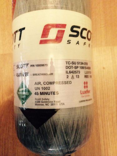 Scott 4500psi 45-min Carbon SCBA Cylinder Air Supply Mfr 2013