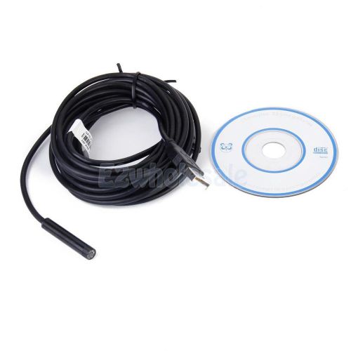 5M 7mm 6-LED USB Waterproof USB Endoscope Video Camera Borescope Inspection