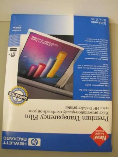 HP Premium InkJet Transparency Film 50 Sheets (C3834A)  NEW for all HP Deskjets