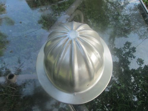 vtg SuperLite Full Brim Aluminum Hard Hat Construction Millwright IronWorker