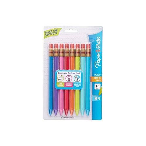 3 Packs of 8 Paper Mate Mates 1.3mm Mechanical Pencils,(1862168) NEW