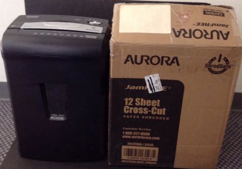 Aurora JamFree Cross-Cut Paper Shredder AU1235XA