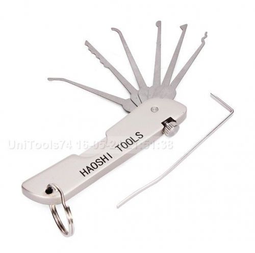 Lock Pick Set - 6 pcs. Foldable Picking Set Locksmith Lock Tools