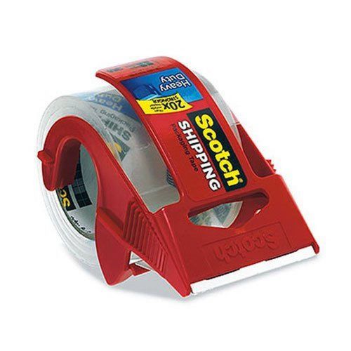 Scotch Heavy Duty Shipping Packaging Tape 1.88 x 800 Inches (142) Red Dispenser