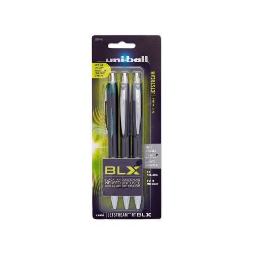 uni-ball Jetstream RT BLX Retractable Ball Point Pens Bold Point Assorted Col...