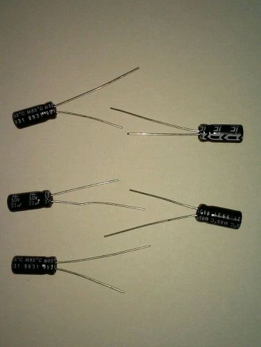 22Uf 50Volts caps 20% illinios caps lot of 5 pcs