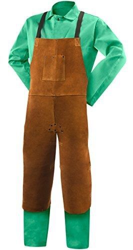 Steiner 92171  Bib Apron, Split Leg, Weld-Rite Premium Brown Split Cowhide,