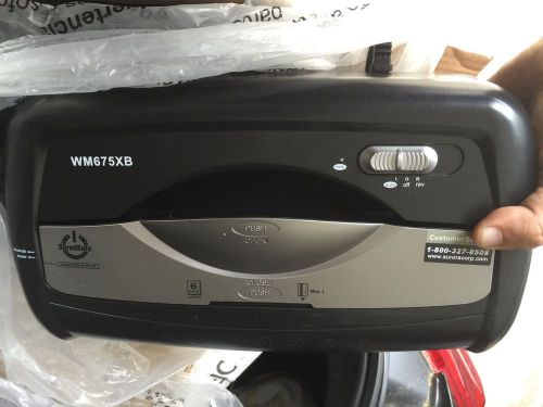 AURORA PAPER SHREDDER 6 Sheet Cross Cut WM675XB. NIB, See Description FAST SHIP