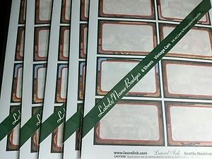 labels / name badges vintage cars 5 pkg of 8 sheets 320 total  new sealed