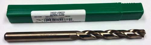 19/32&#034; COBALT TAPER LENGTH DRILL, 4-7/8&#034; LOF, 8-3/4&#034; OAL, PTD M51CO 51338