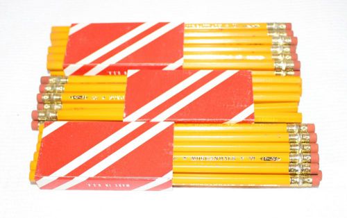 3 PACKS UNUSED PENCILS WITH ERASERS NO. 2 101 MORGANDALE 21 PENCILS