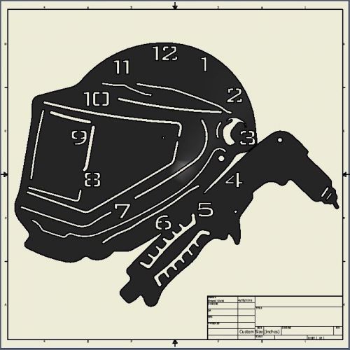 Dxf File ( welder_clock_plasma )