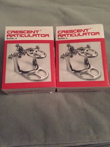 Lot Of Two Dentsply Crescent Articulators