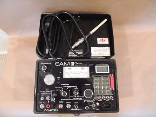 WAVETEK SAM lll DIGITAL SIGNAL ANALYSIS METER.