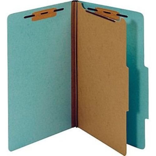 Staples Colored Pressboard Classification Folders, 2/5 Cut Tab, 2 Partition 20bx