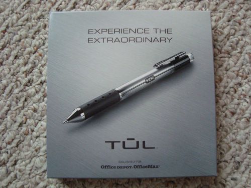 Lot Of 2 Black TUL Pens -  1 Gel &amp; 1 Ballpoint  NEW SEALED