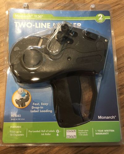 MONARCH 1136 Two-Line Price Label Pre-loaded Gun 925082 Brand New NWT