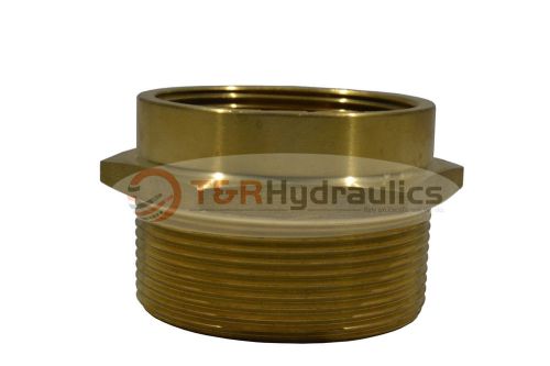 Fire Hydrant Brass Adapter 1-1/2&#034; NST(F) x 1-1/2&#034; NPT(M)