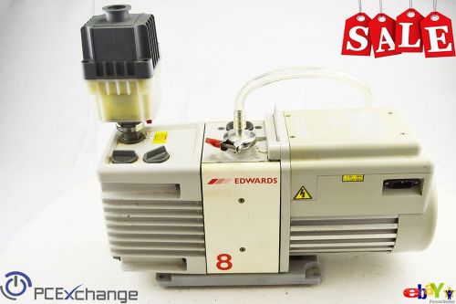 Edwards RV8 Vane Vacuum Pump w/ EDWARDS OIL MIST FILTER EMF10