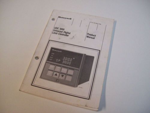 HONEYWELL 51-51-25-09A UNIVERSAL DIGITAL LIMIT UDC 3000 MANUAL - FREE SHIPPING