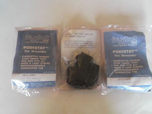 PODISTAT TOE GROUNDER BFG-2400 BYSTAT CONDUCTIVE RUBBER STRIP 8&#034; QTY 3  NEW