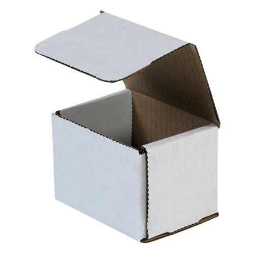 Corrugated Cardboard Shipping Boxes Mailers 4&#034; x 3&#034; x 3&#034; (Bundle of 50)