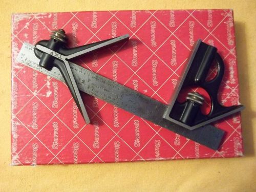 STARRETT JUNIOR No. 33J-HC 4R 6&#034; 3pc COMBINATION SQUARE