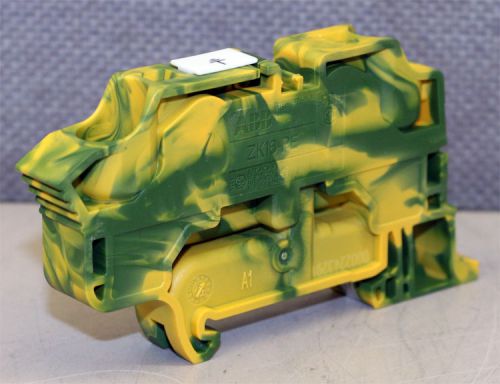 Abb zk16-pe pi-spring clamp terminal block ground green yellow qty. 8 new for sale