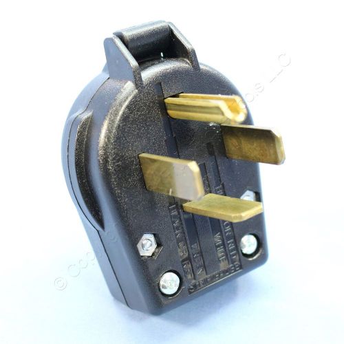 Cooper Black Commercial ANGLED Power Plug NEMA 14-60P 60A 125/250V Bulk S20