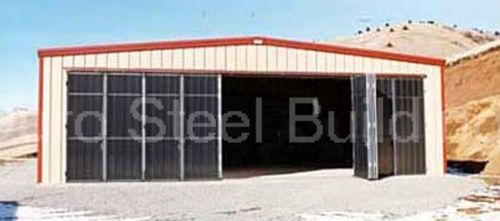 DuroSTEEL 42&#039; Wide x 12&#039; Tall Metal Airplane Industrial Horton Stack Door DiRECT